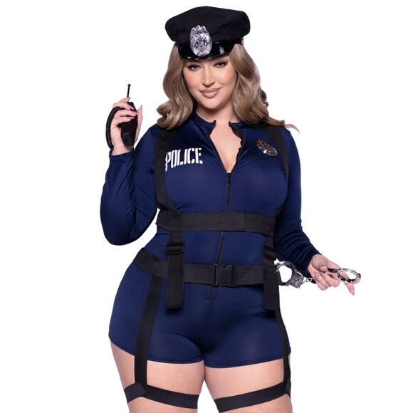 Plus Handcuff Hottie Cop Costume - Picture 1 of 2